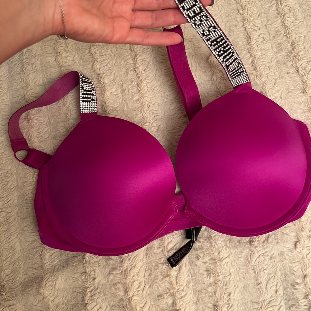Victoria Secret Purple Rhinestone Bra - Picture 7 of 7